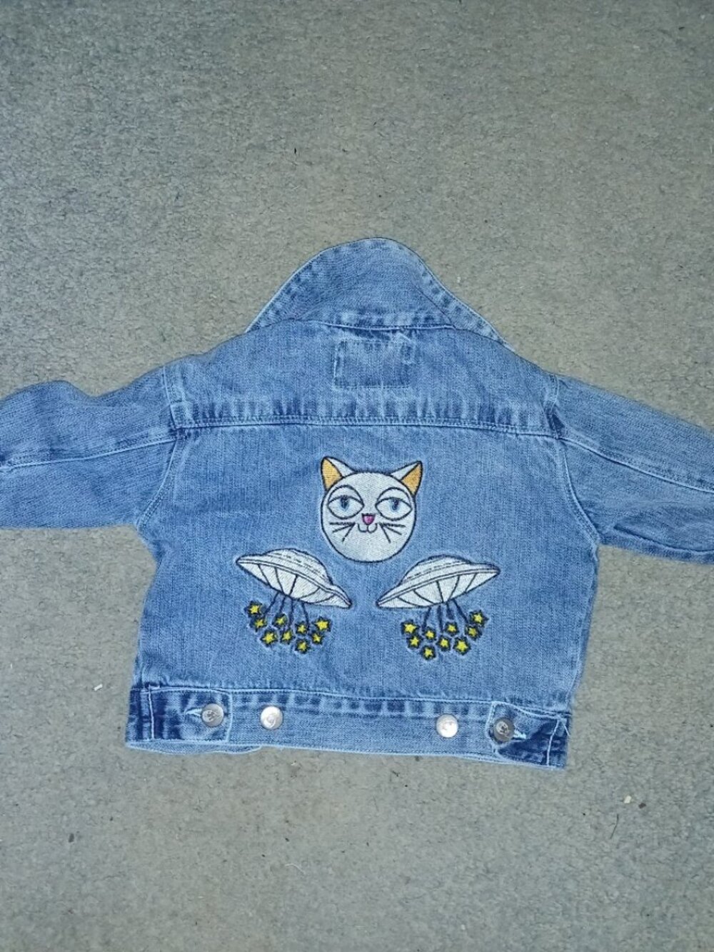colorful childhood Denim jacket